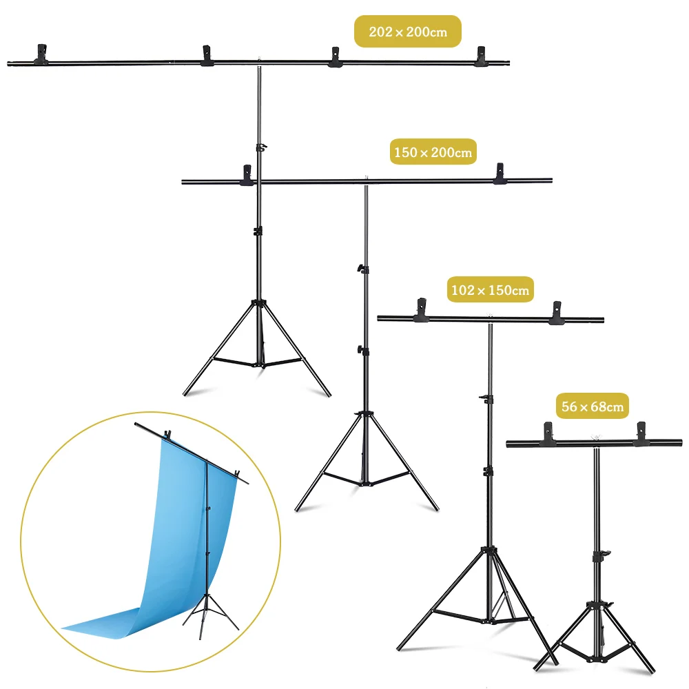 Photography Hacks - SH Photography1.5*2/2*2M T-Shape Backdrop Background Stand