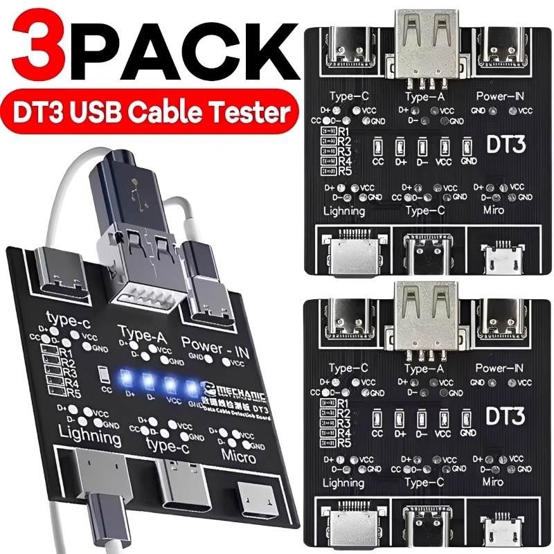 Tethering Cable Usb - 1/2/3Pcs DT3 USB Tester Data Cable