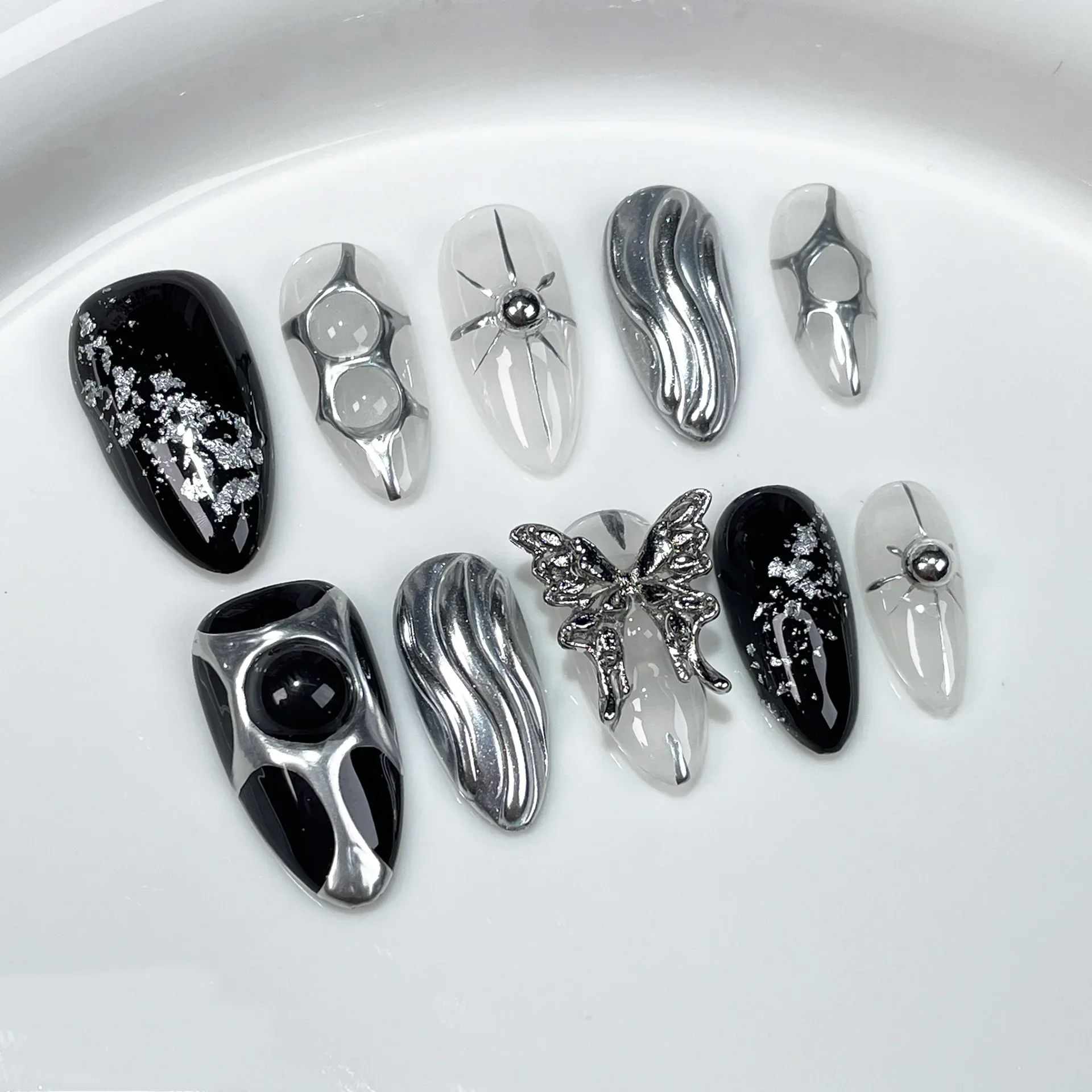 Photography Tips - 10Pc Hot Cool Press On Nails