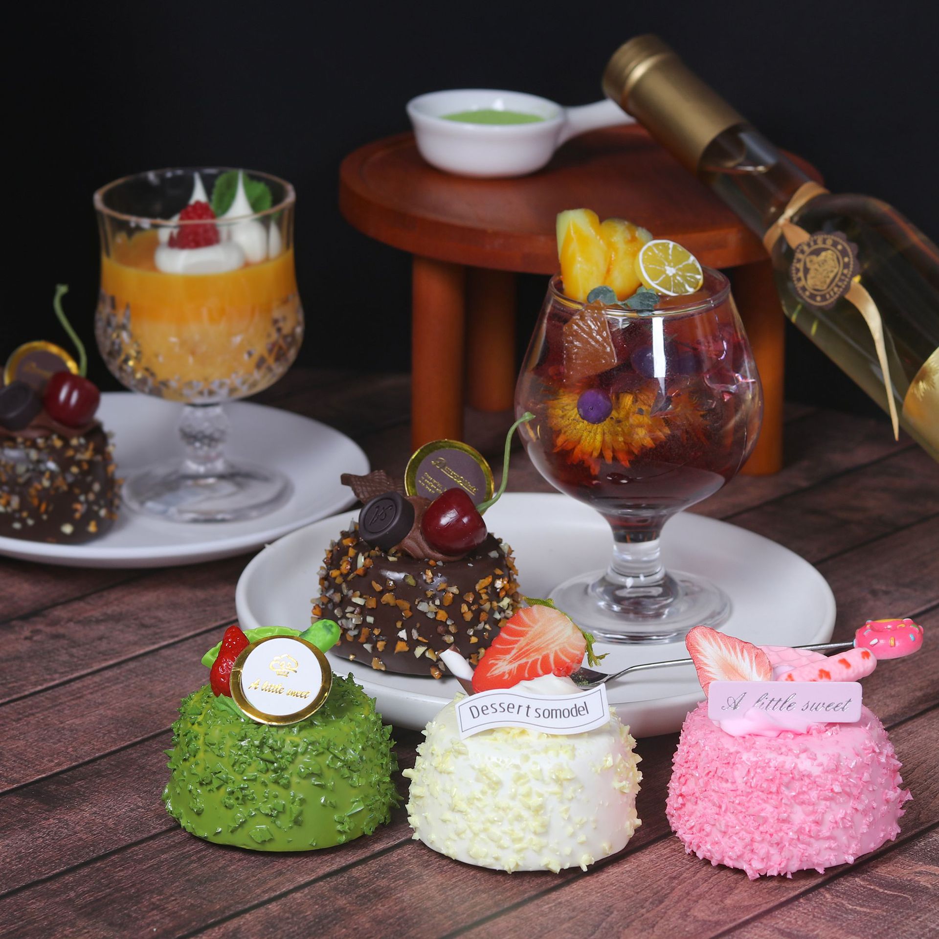 Photography Food - 1PC Artificial Mousse Cake Dessert Fake