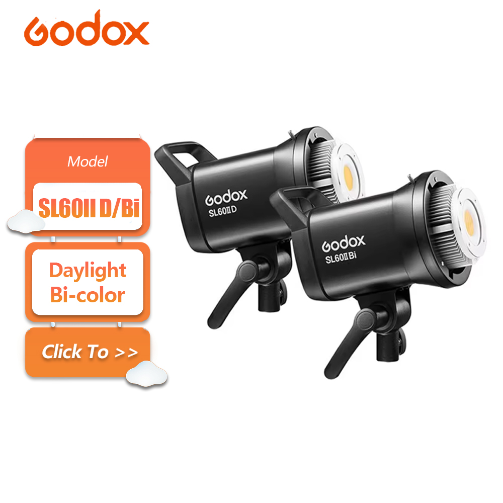 Strobe Light Studio - Godox SL60IID SL60IIBi 75W Daylight Bi-color