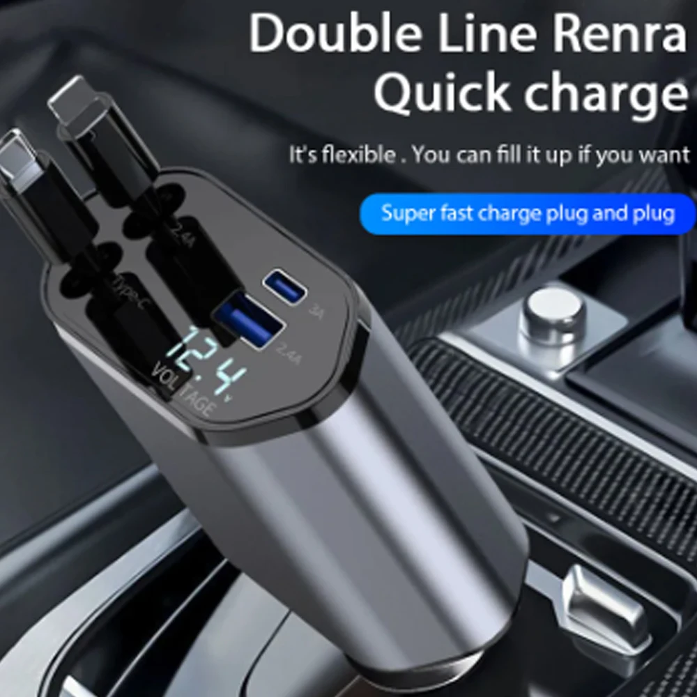 Tethering Cable Usb - Car Charger Adaptor 120W Fast Charge