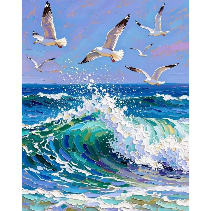 Photography Trend - GATYZTORY Waves Paint By Numbers Gift
