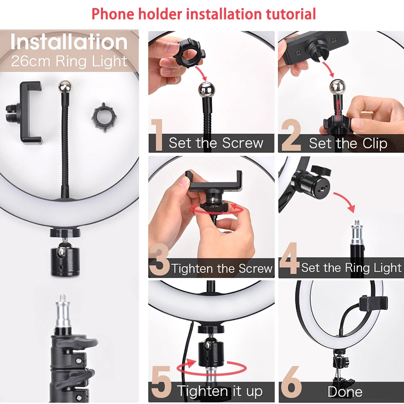 16/26/33cm Selfie Ring Light P - Photography Kit Pro recension och pris
