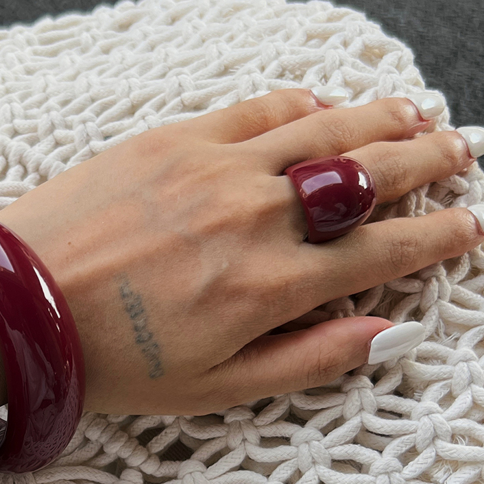Irregular Resin Ring for Women - Photography Trend recension och pris