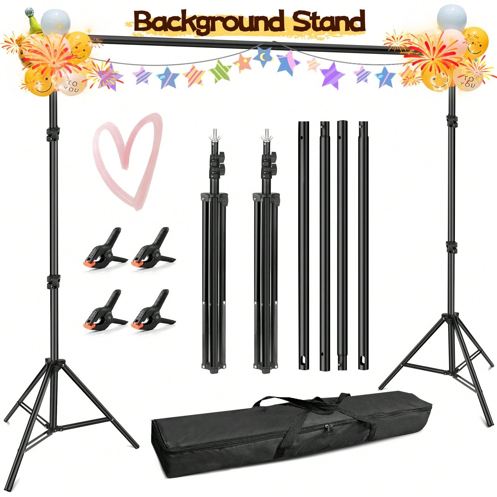 Backdrop Stand Professional He - Photography Website recension och pris