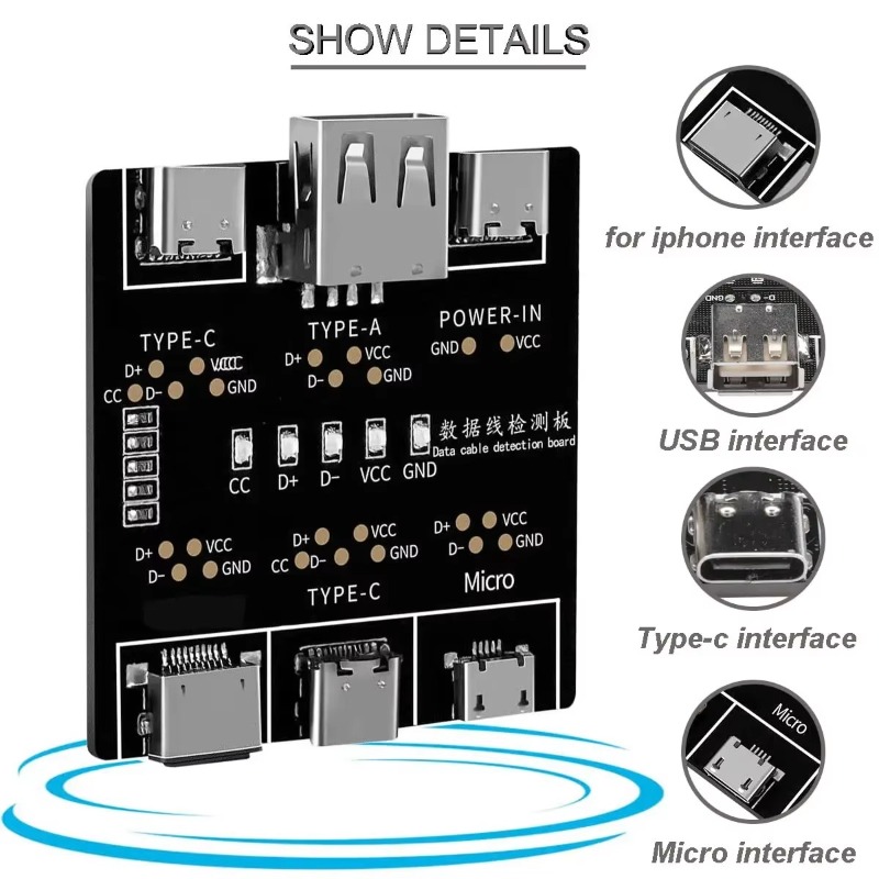 1/2/3Pcs DT3 USB Tester Data C - Tethering Cable Usb recension och pris