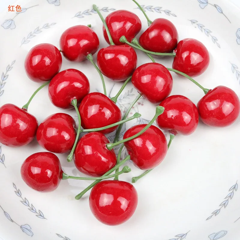30Pcs Fake Cherry Simulation C - Photography Food recension och pris