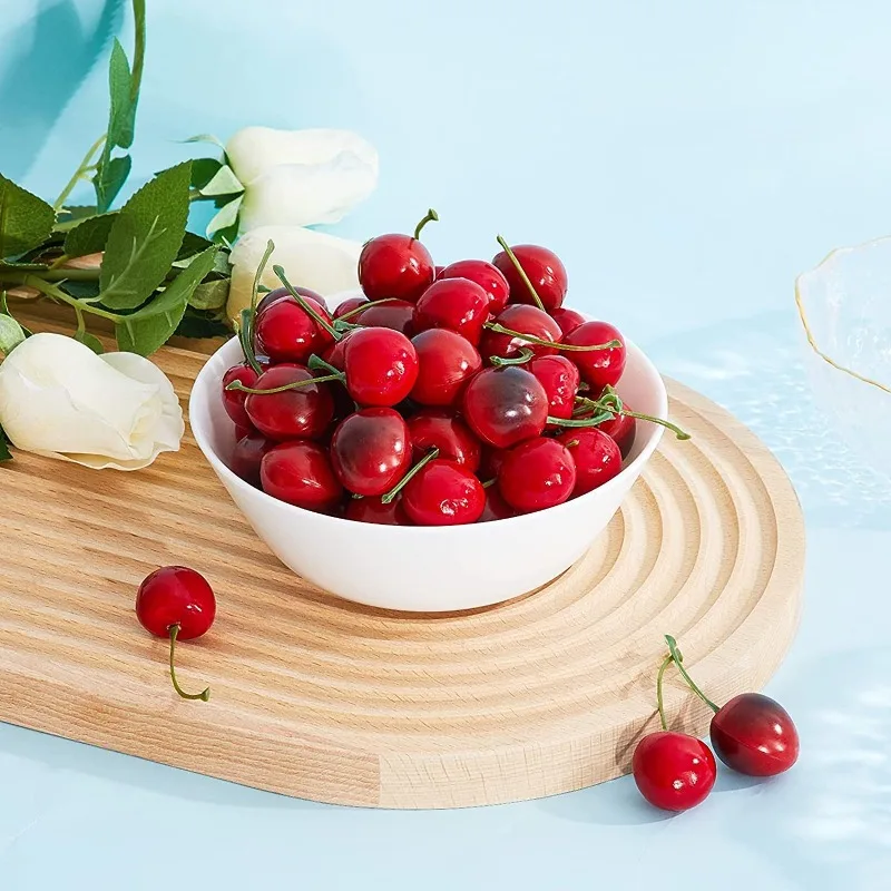 30Pcs Fake Cherry Simulation C - Photography Food recension och pris