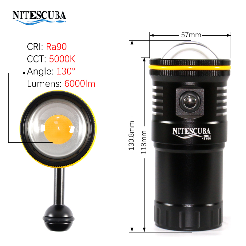 Nitescuba NSV60 LED Diving Vid - Strobe Light Studio recension och pris