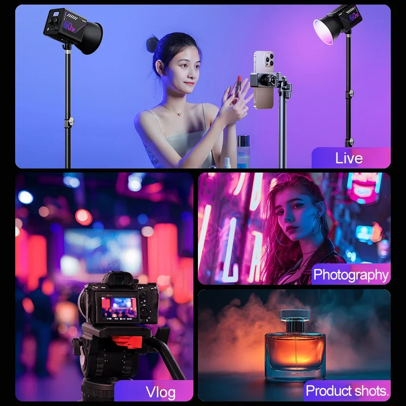 RGB Video Light Portable LED P - Strobe Light Studio recension och pris