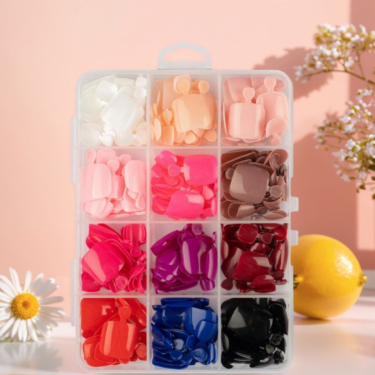96/288Pcs Solid Color Press On - Photography Tips recension och pris