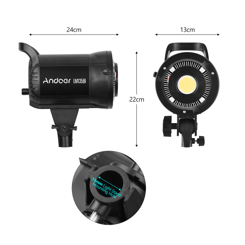 Andoer LM135Bi Portable LED Ph - Strobe Light Studio recension och pris