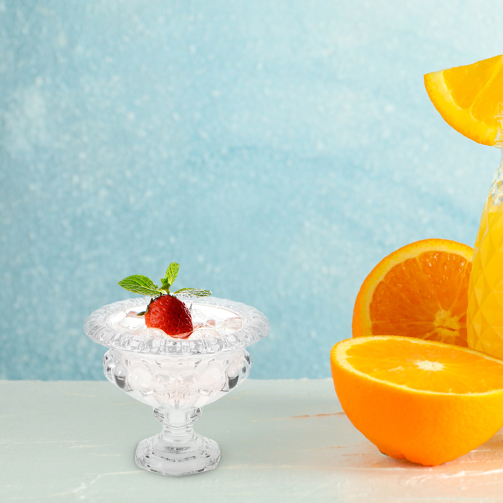 Elegant European Glass Ice Cre - Photography Food recension och pris