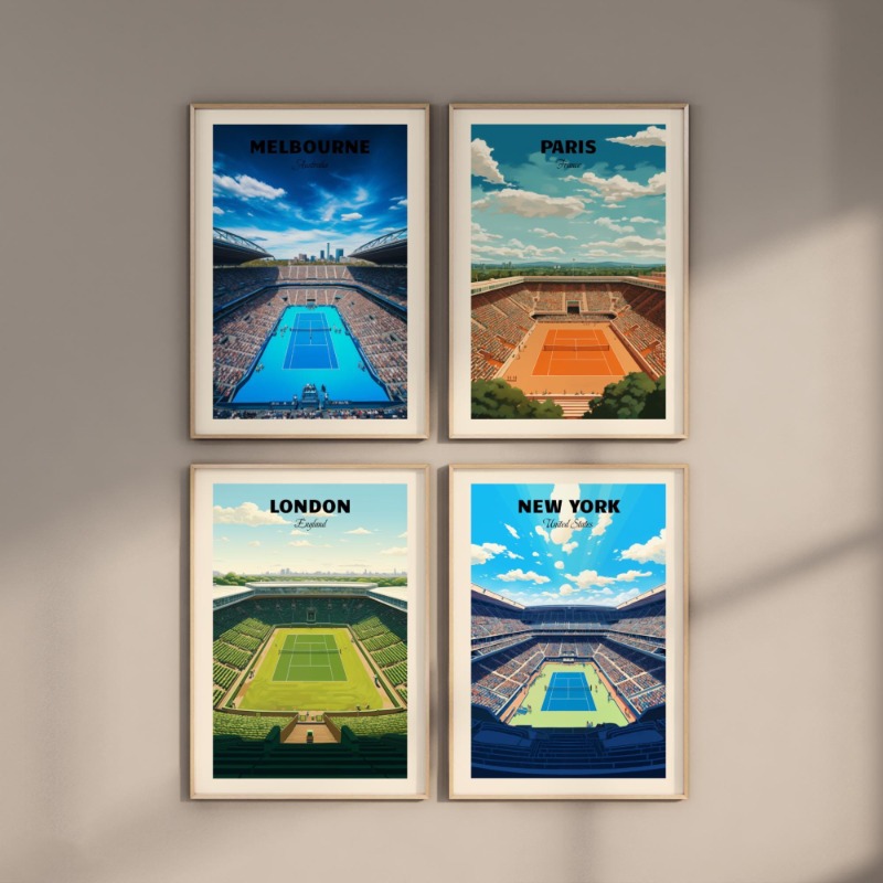 Tennis Majors Poster London Ne - Photography Major recension och pris