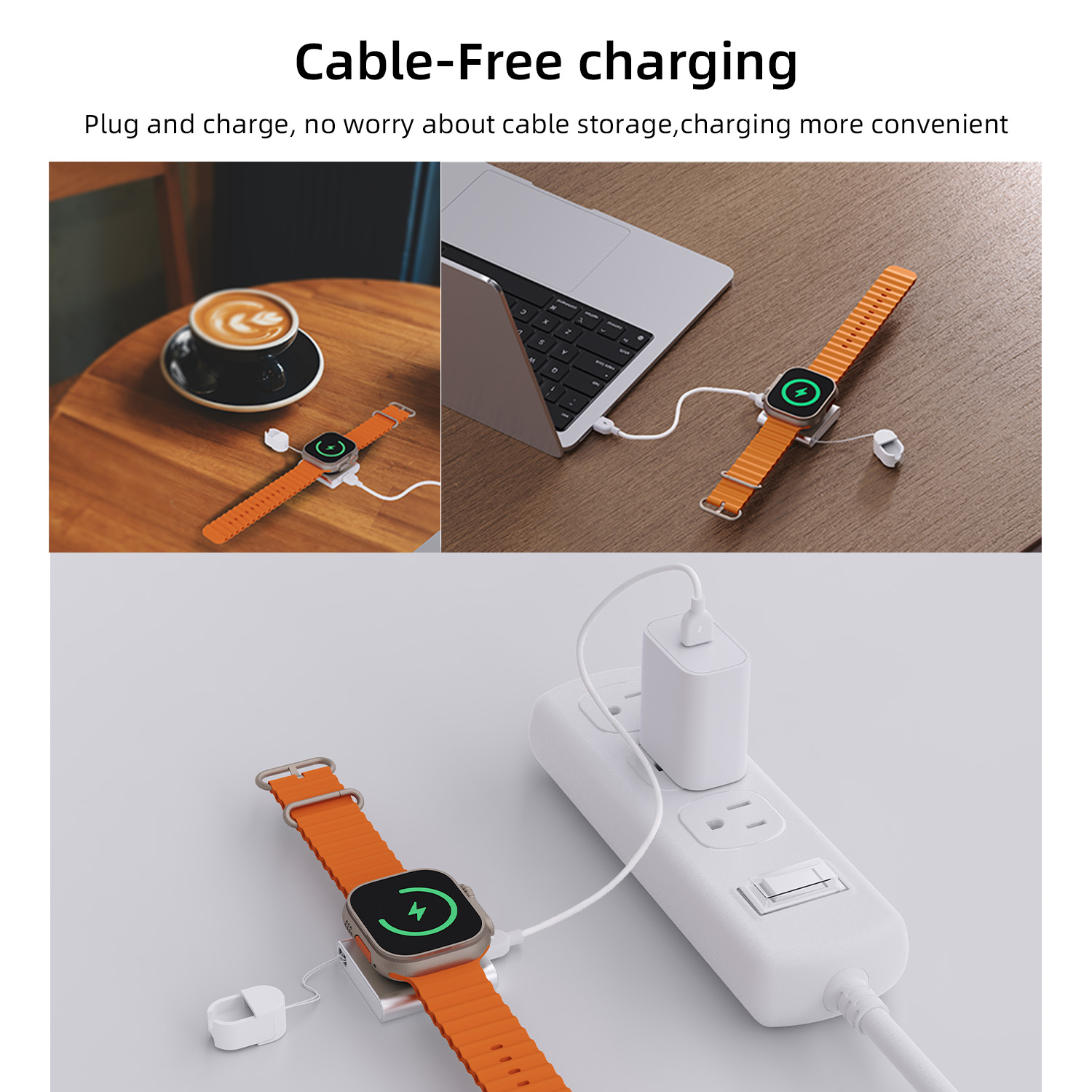 Bonola For Apple Watch Charger - Tethering Cable Usb recension och pris