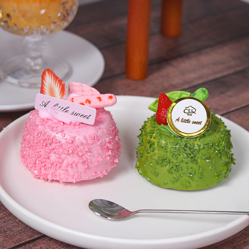 1PC Artificial Mousse Cake Des - Photography Food recension och pris