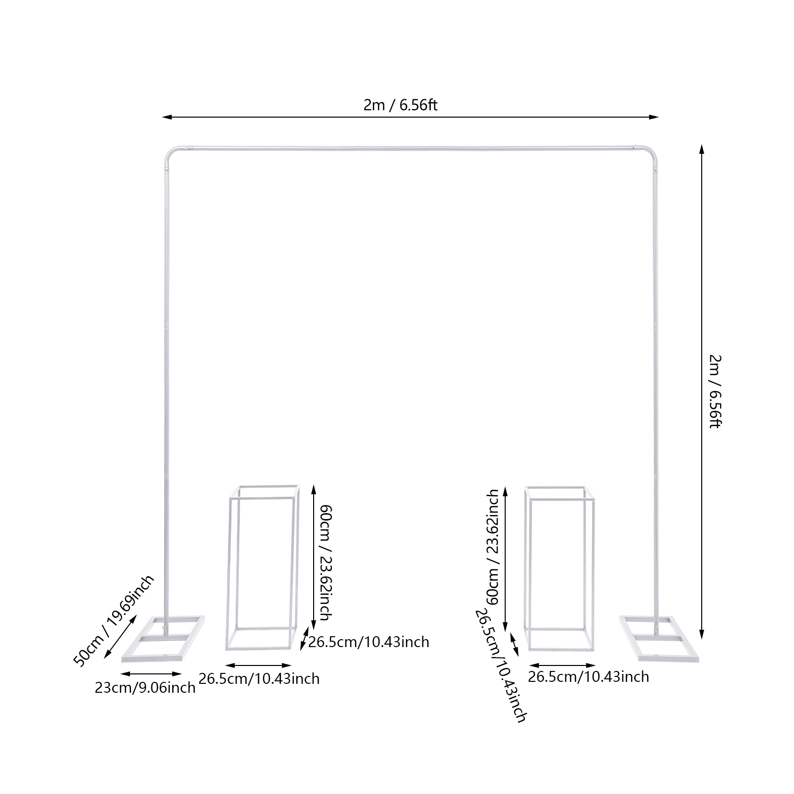 Wedding Backdrop Stand 3Pcs Wh - Photography Website recension och pris