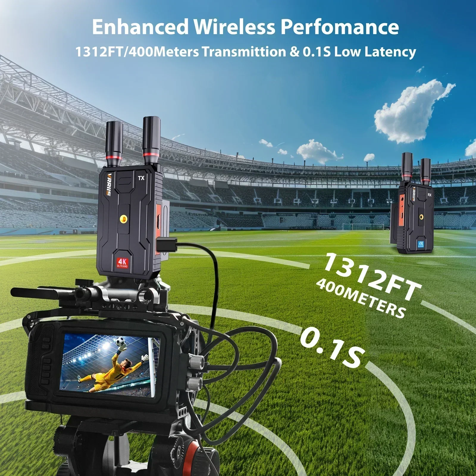Vrriis WL097 PRO 4K Wireless A - Photography Videography recension och pris
