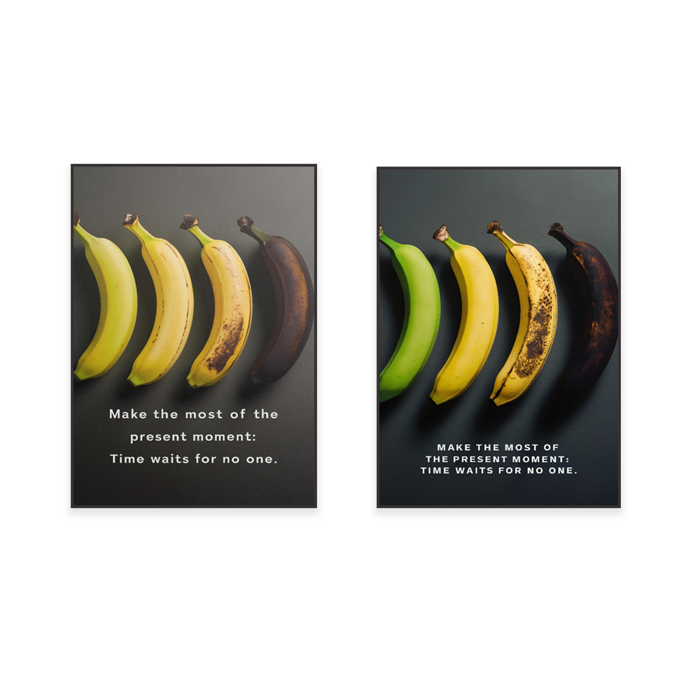 Colorful banana aging stages,  - Photography Quotes Inspirational recension och pris