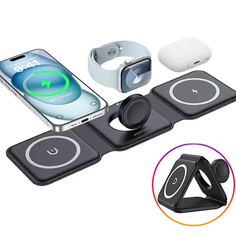 3-in-1 Magnetic Folding Wirele - Tethering Cable Usb recension och pris