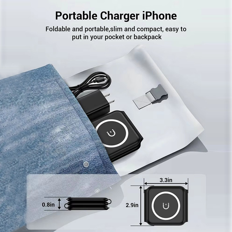 3-in-1 Magnetic Folding Wirele - Tethering Cable Usb recension och pris