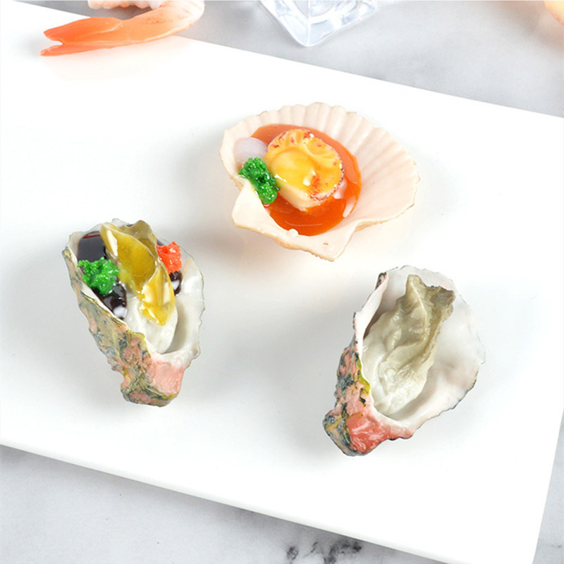 Artificial Oyster Scallop Fake - Photography Food recension och pris
