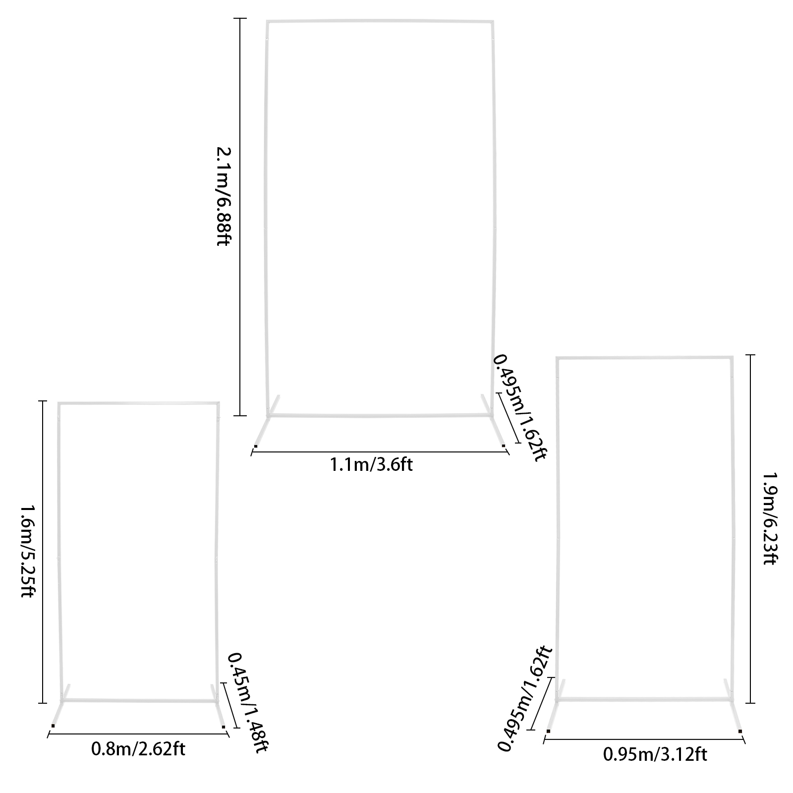 Rectangular Metal Backdrop Sta - Photography Website recension och pris