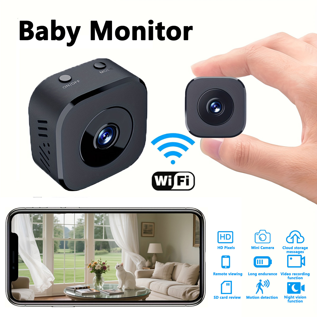 1080P HD Mini WiFi Camera Indo - Photography Videography recension och pris