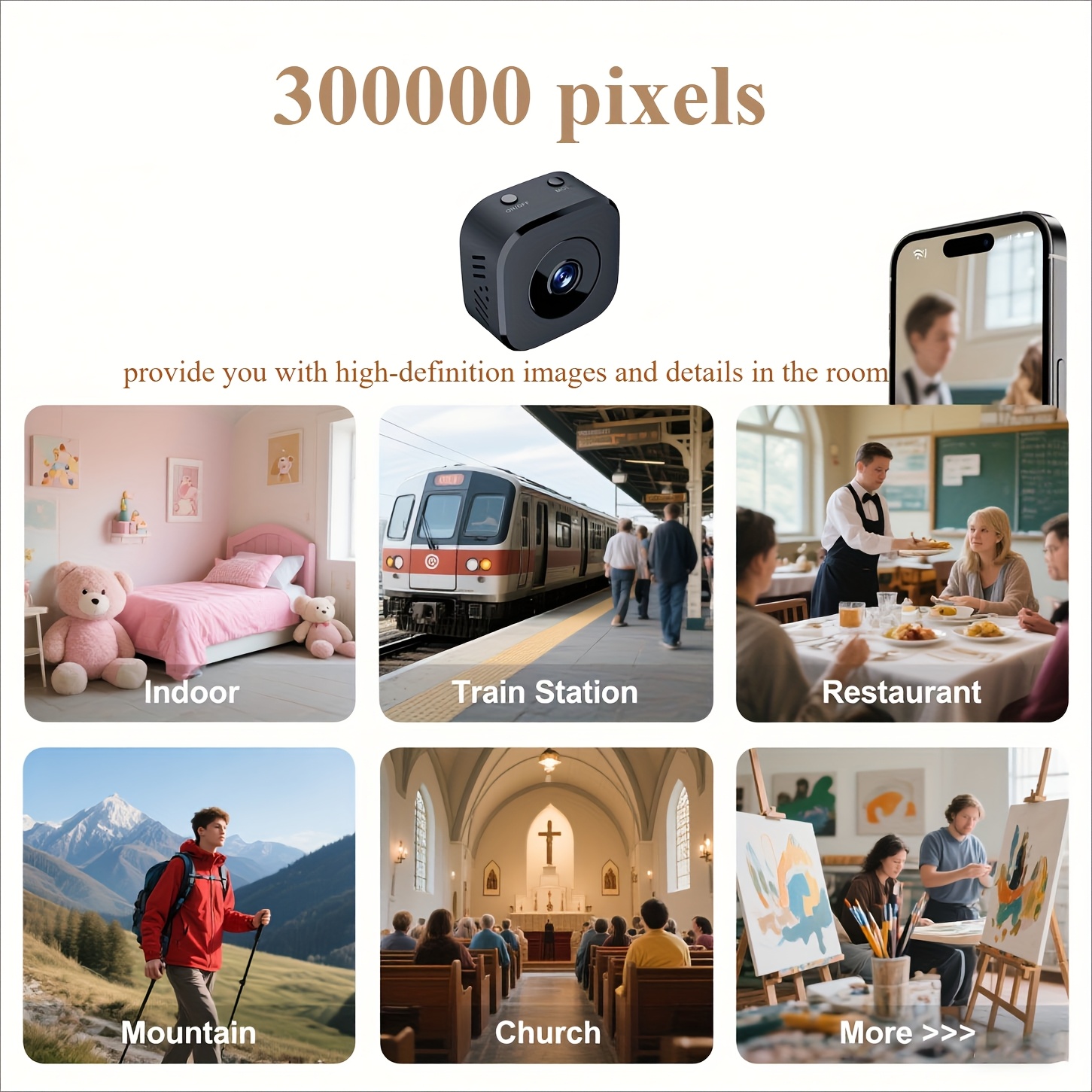 1080P HD Mini WiFi Camera Indo - Photography Videography recension och pris