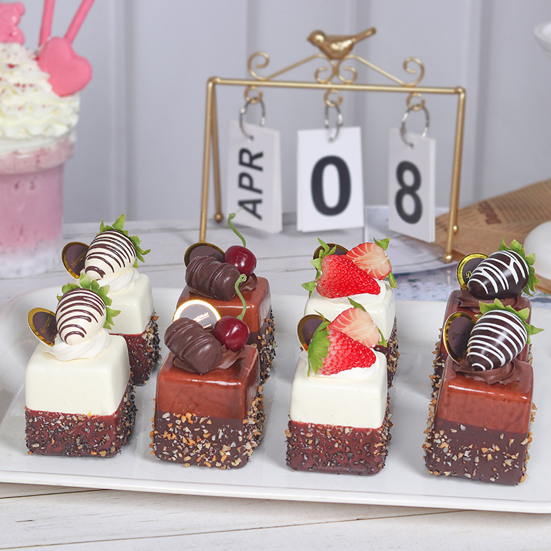 1PC Artificial Fruit Cake Bisc - Photography Food recension och pris