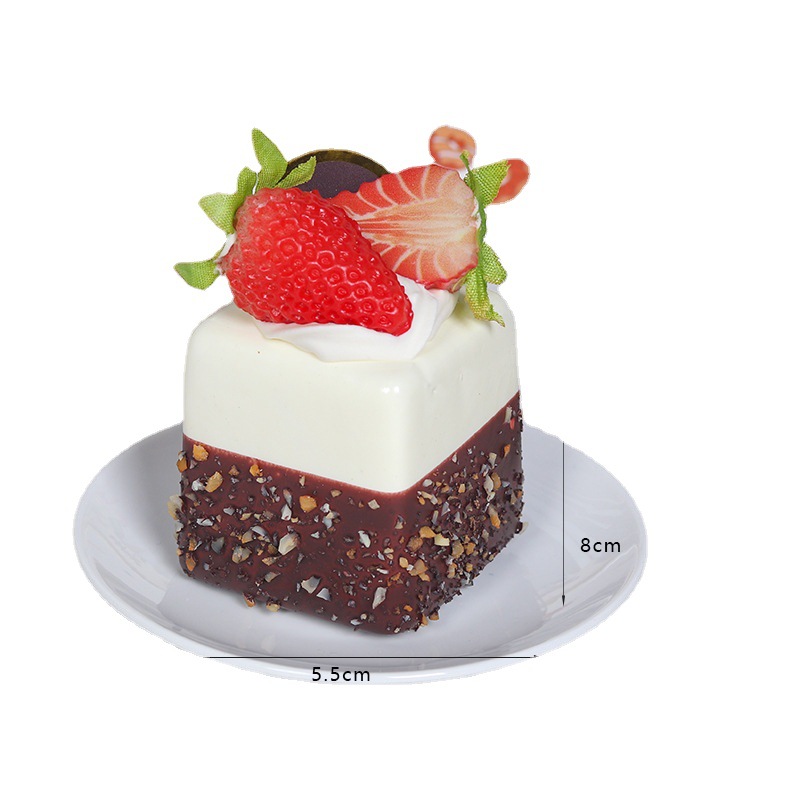 1PC Artificial Fruit Cake Bisc - Photography Food recension och pris