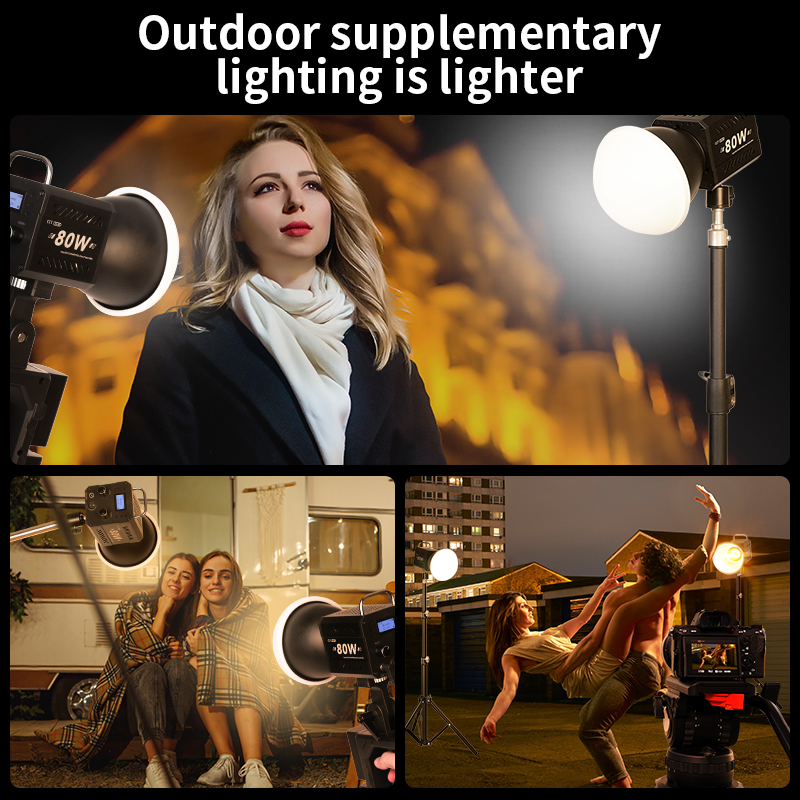 Bi-Color Camera Light 80W COB  - Strobe Light Studio recension och pris