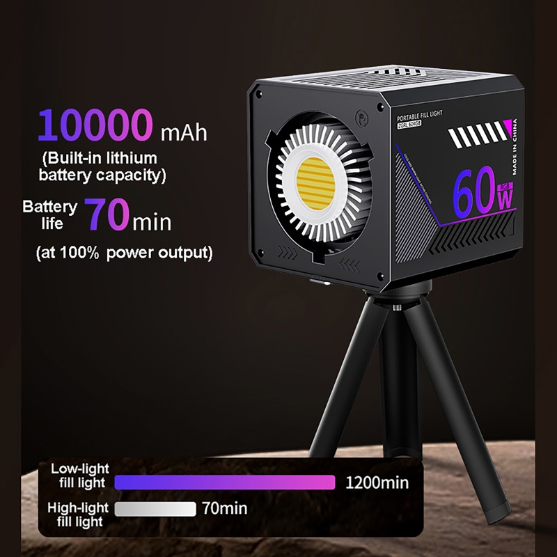 60W RGB Video Light Portable L - Photography Natural Lighting recension och pris