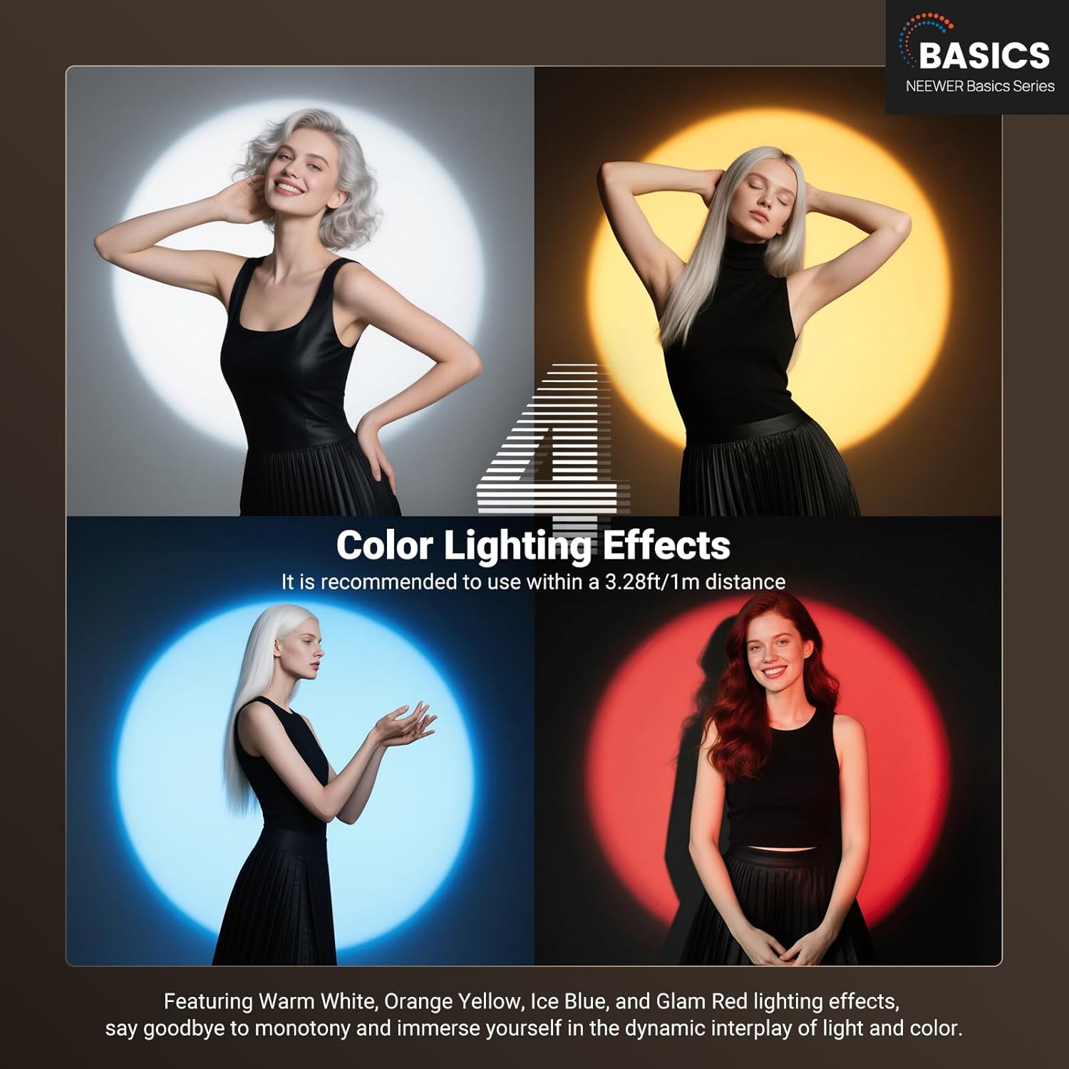 NEEWER Basics RGB Photography  - Strobe Light Studio recension och pris