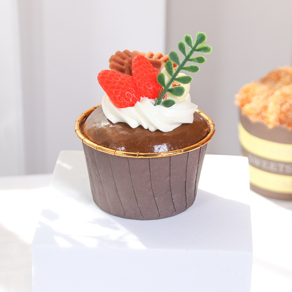 6PCS Artificial Fruit Cupcake  - Photography Food recension och pris