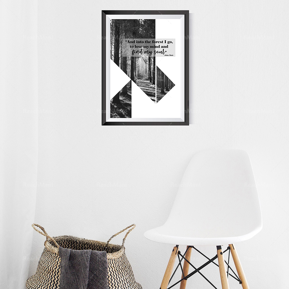 Black and white forest prints/ - Photography Quotes Inspirational recension och pris