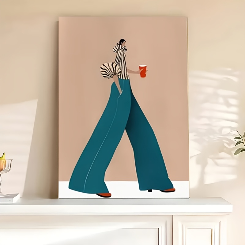 Fashionable Blue Pants Woman P - Photography Trend recension och pris