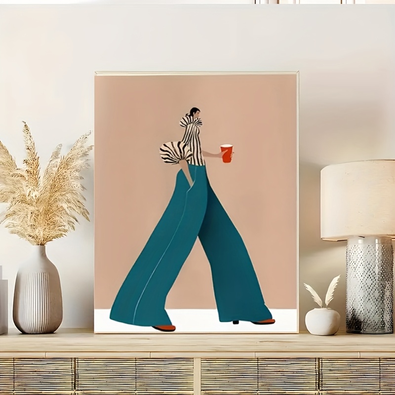 Fashionable Blue Pants Woman P - Photography Trend recension och pris
