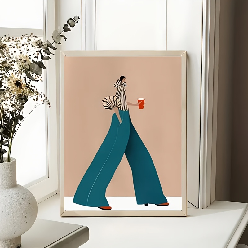 Fashionable Blue Pants Woman P - Photography Trend recension och pris